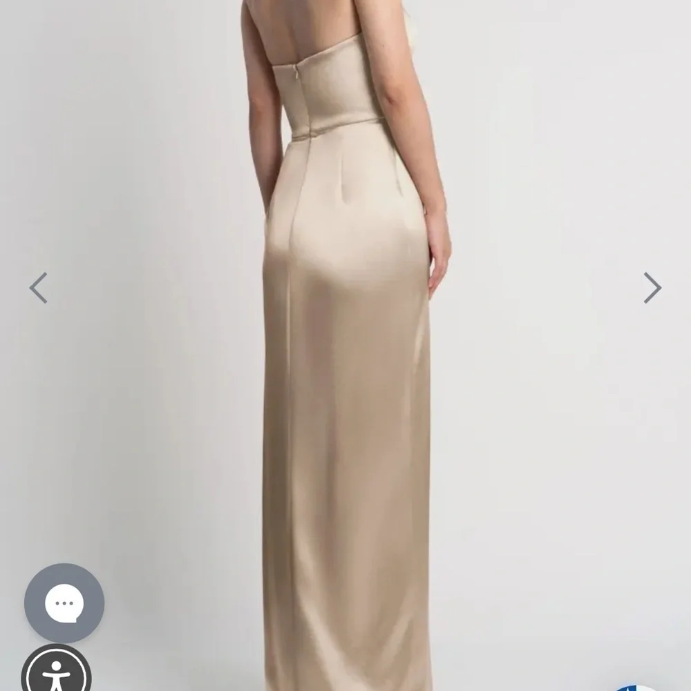 Jenny Yoo Nadia Dress Pale Gold - Picture 2 of 10